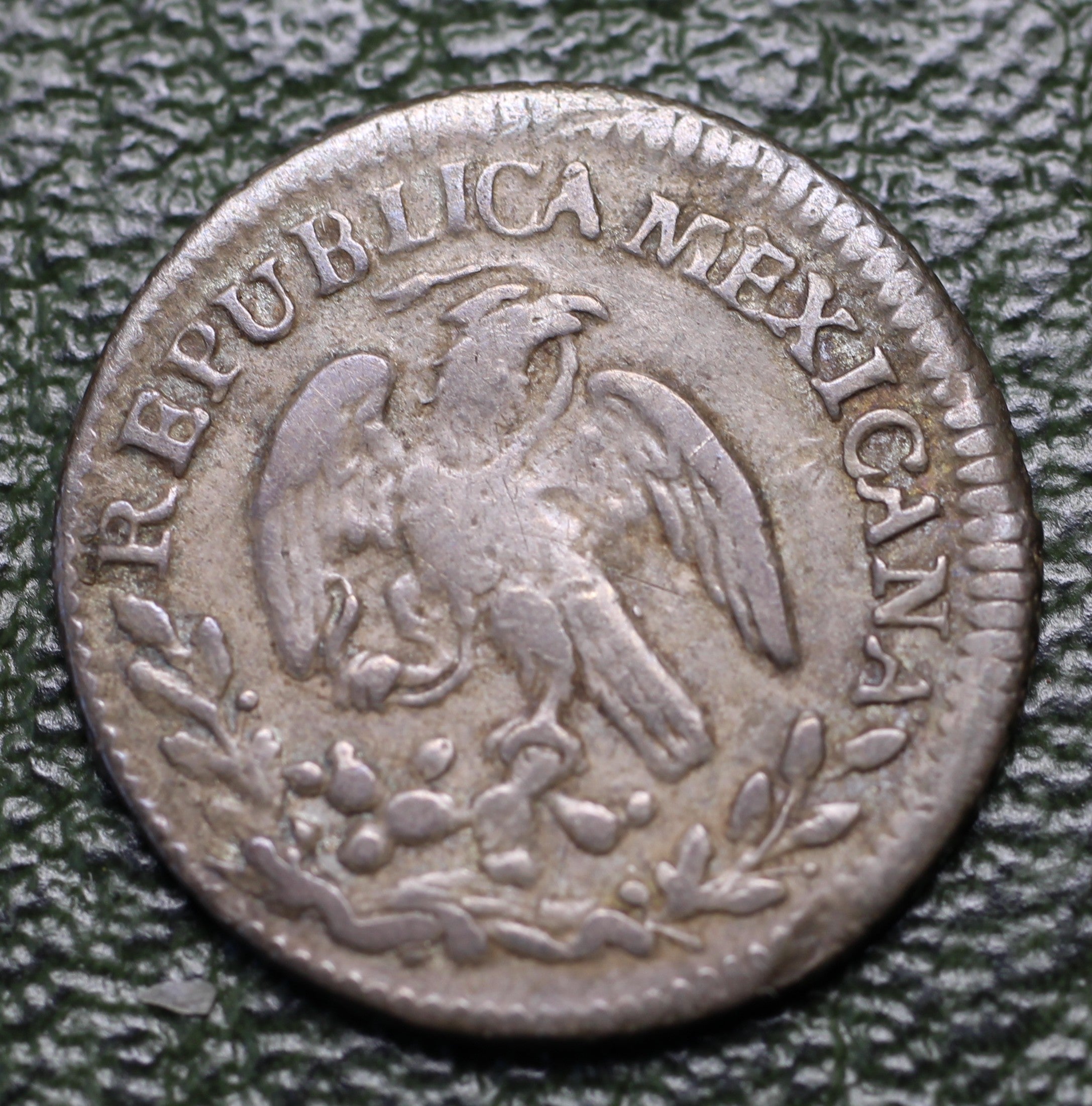 Moneda 1/2 Real 1842 Mo ML VF+ Plata
