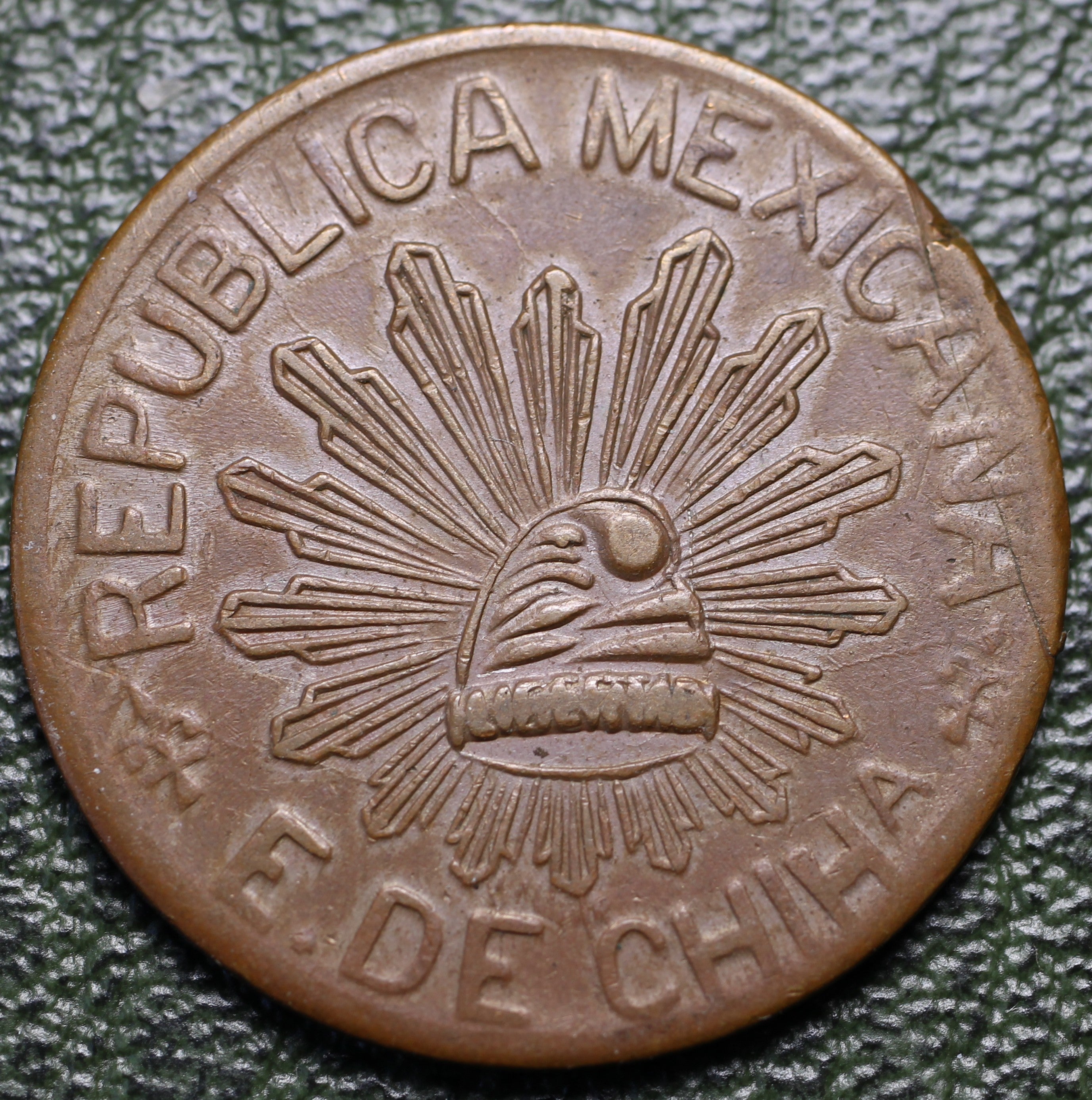Moneda 5 Centavos 1915 Ejercito Constitucionalista XF-AU