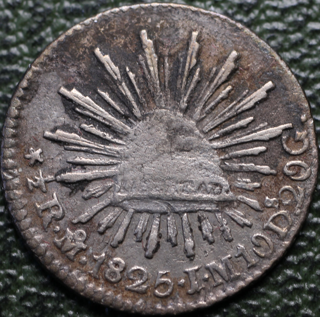 Moneda 1/2 Real 1825 Mo JM XF Plata