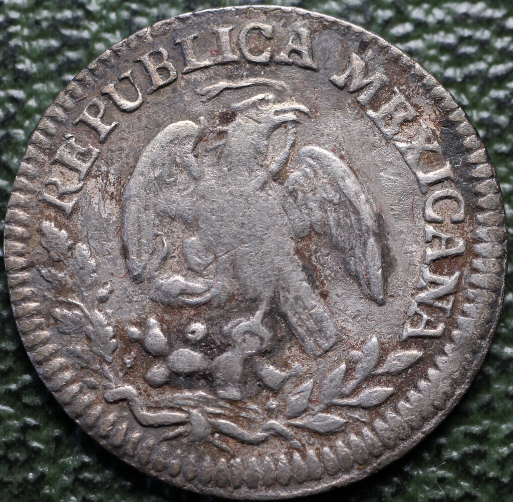 Moneda 1/2 Real 1825 Mo JM XF Plata