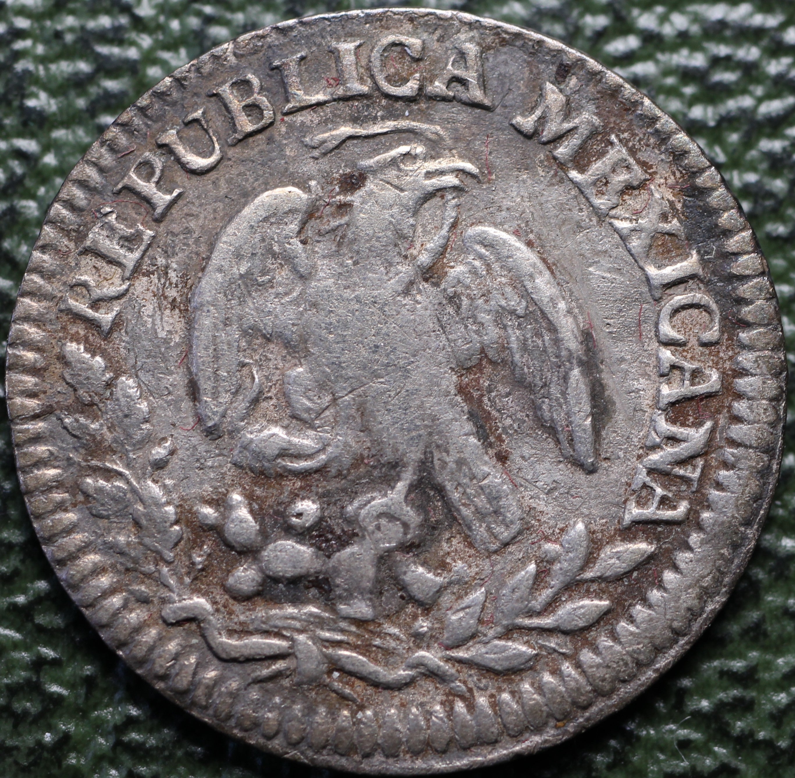 Moneda 1/2 Real 1825 Mo JM XF Plata