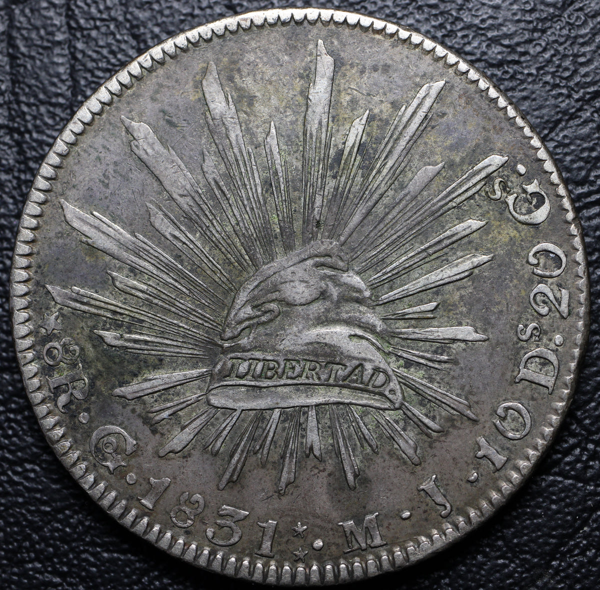 México 8 Reales 1831 Go MJ - (Ex-Bob "Swamperbob" Gurney)